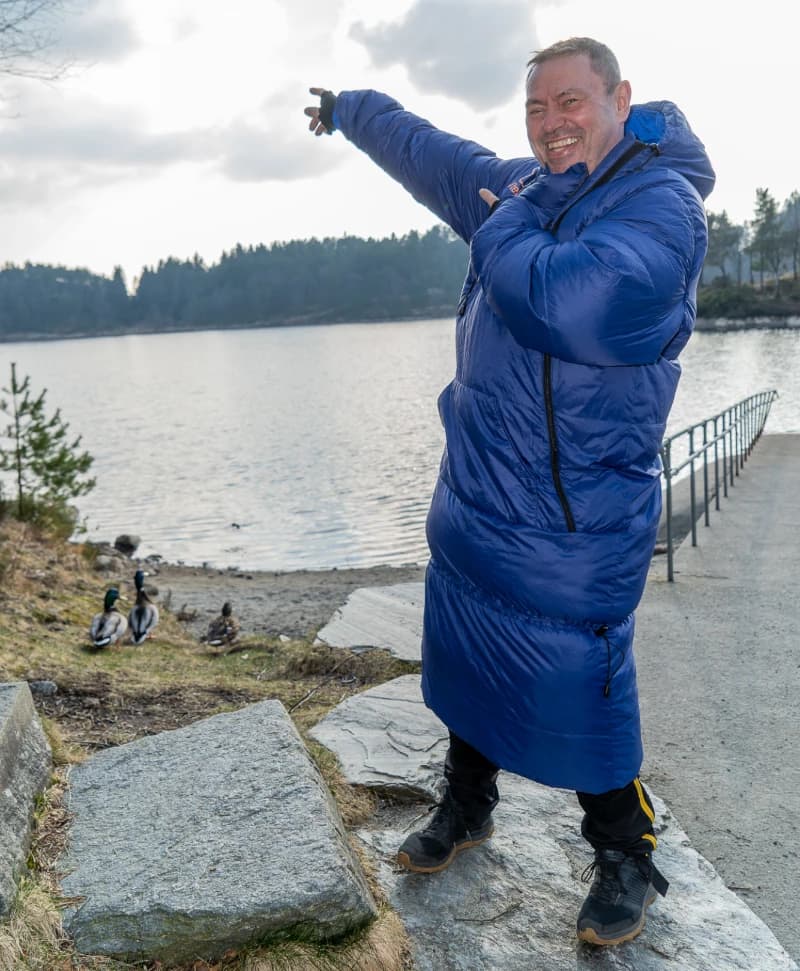 Portrett av Erling Holthe, grunnlegger av Utekos